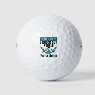 CRNA Nurse Anästhesist Anästhesist Knock Out Golfball