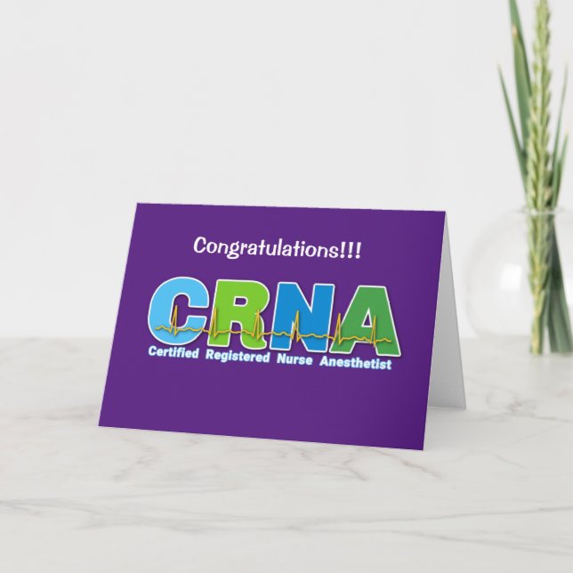 CRNA Nurse Anästhesist Karte (Vorderseite)