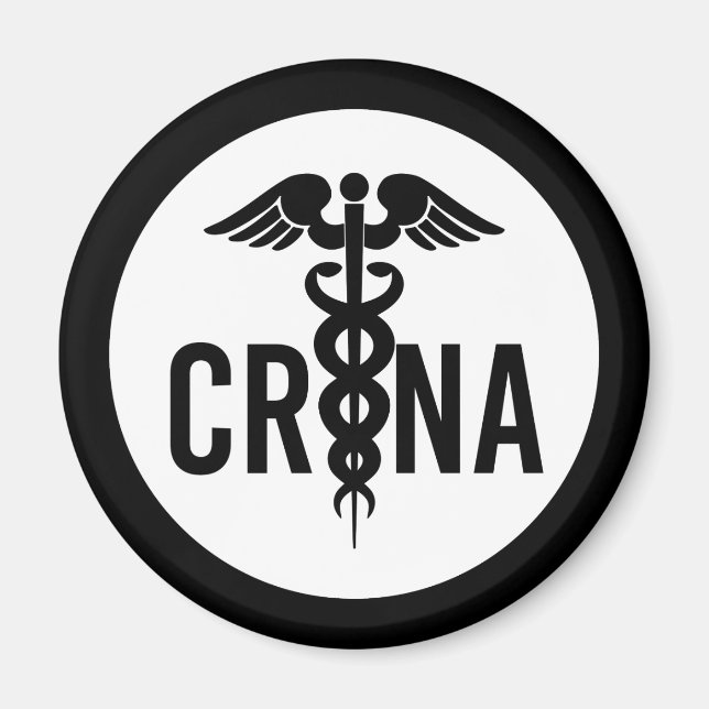 CRNA zertifizierte Geschenke für Krankenschwestern Magnet (Vorne)