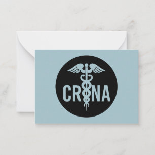 CRNA zertifizierter Krankenschwester Mitteilungskarte