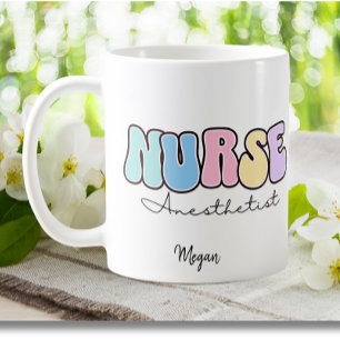 CRNA zertifizierter Nurse Anästhesist Registered N Kaffeetasse