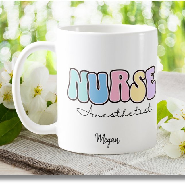 CRNA zertifizierter Nurse Anästhesist Registered N Kaffeetasse (Von Creator hochgeladen)