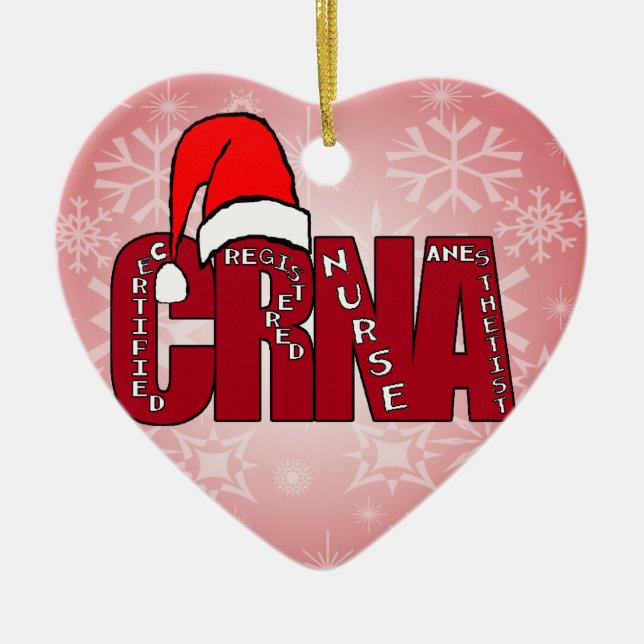 CRNA zugelassener ausgebildete Keramik Ornament (Vorne)