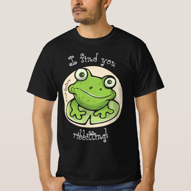 Croak Couture, "Finde dich beim Rippen!", T - Shir T-Shirt (Vorderseite)