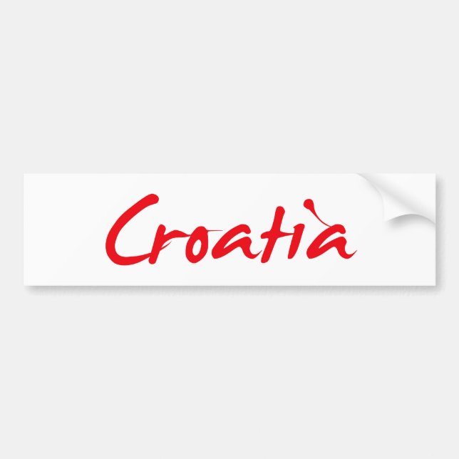 CROATIA AUTOAUFKLEBER (Vorne)