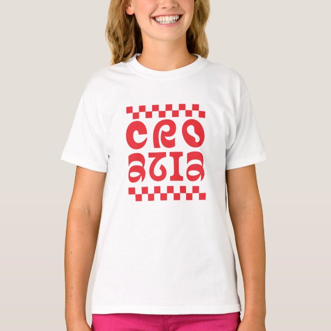 Croatia country logo design T-Shirt (Vorderseite)