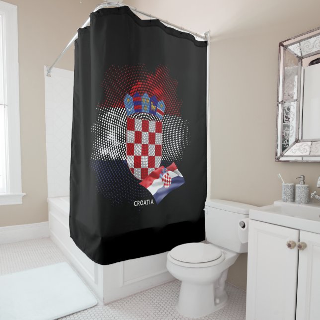 Croatia flag duschvorhang (Beispiel)