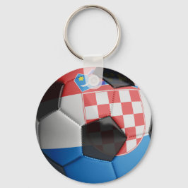 Croatia Flag Soccer Ball Schlüsselanhänger