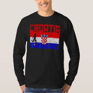 Croatia Football Soccer Fan Jersey Flag Zagreb Cro T-Shirt