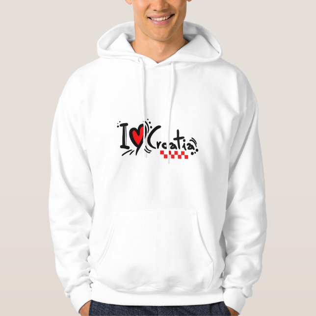 Croatia hrvatska kroatien hrv hr adria turism sea hoodie (Vorderseite)