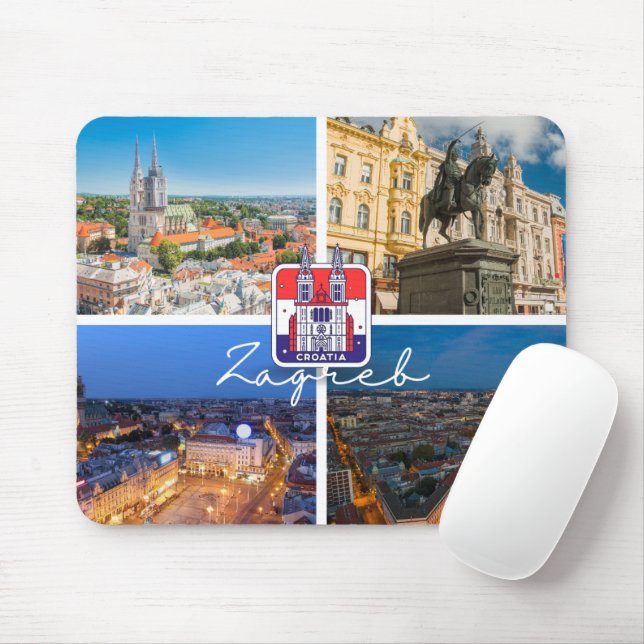 Croatia | Hrvatska | Zagreb | Capital of Croatia Mousepad (Mit Mouse)