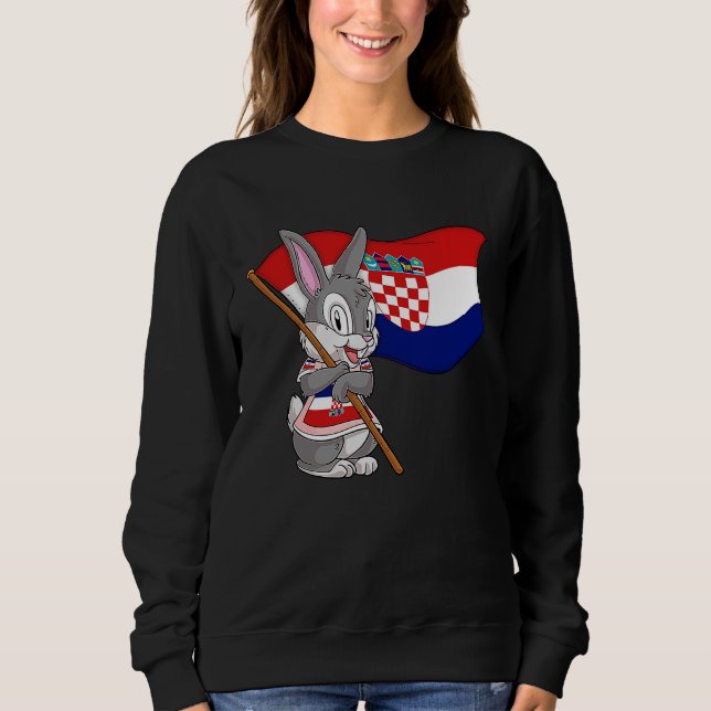 Croatia Rabbit Sweatshirt (Vorderseite)