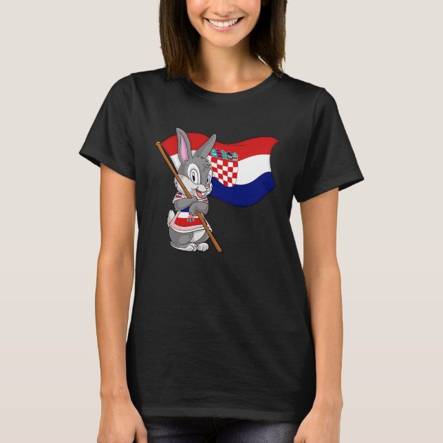 Croatia Rabbit T-Shirt (Vorderseite)