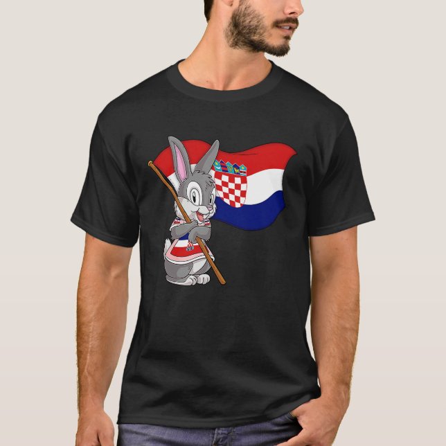 Croatia Rabbit T-Shirt (Vorderseite)