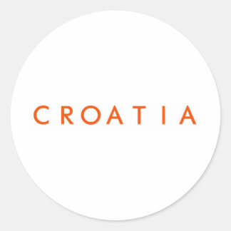 Croatia Runder Aufkleber