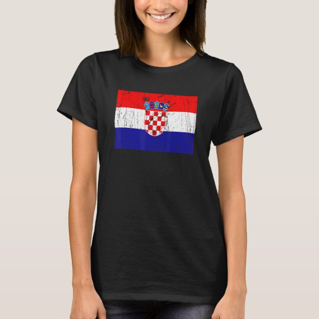 Croatian Croatia Flag Pride Croatian Flag T-Shirt (Vorderseite)