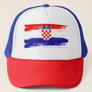 Croatian Flag Gift Football Fan Sports Truckerkappe