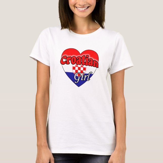 Croatian Girl T-Shirt (Vorderseite)