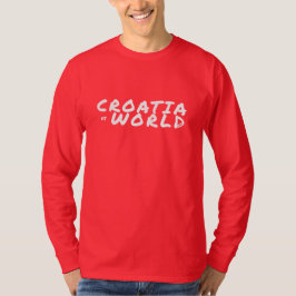 CROATIAvsWORLD Basic Red T-Shirt
