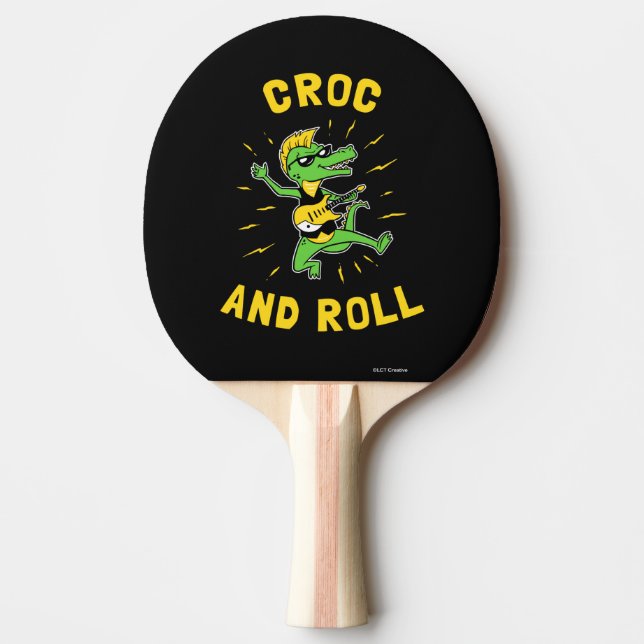 Croc and Roll Tischtennis Schläger (Vorderseite)