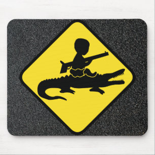 Croc Baby-Gefahr Mousepad