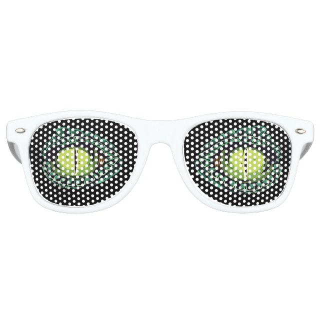 Croc Eyes Retro Party Shades Sonnenbrille (Vorderseite)