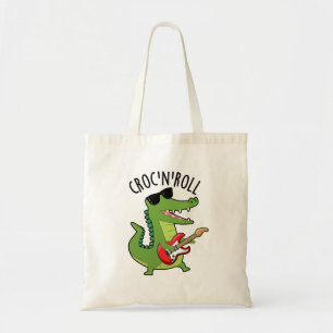 Croc N Roll Funny Crocodile Pub Tragetasche