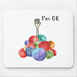 Crochet and Knitting im Ok Mousepad