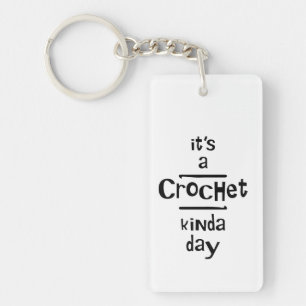 Crochet Art Tag Schlüsselanhänger