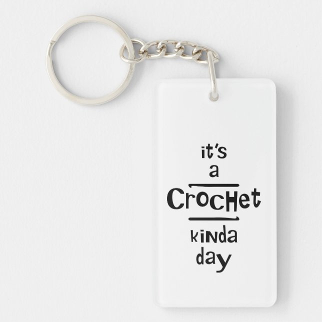 Crochet Art Tag Schlüsselanhänger (Vorderseite)