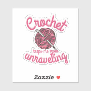 Crochet Behalte mich vom Entpacken des Aufklebers Aufkleber