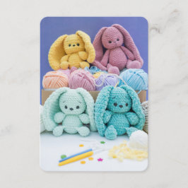 Crochet Bunny Friends – Cozy Yarn Community Begleitkarte