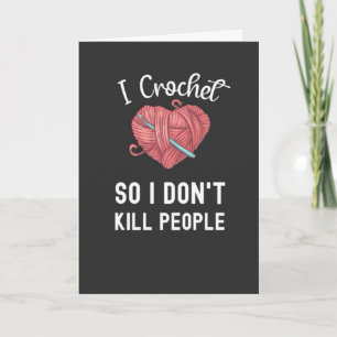 Crochet Cards Einfaches Garn Minimalistisch Croche Karte