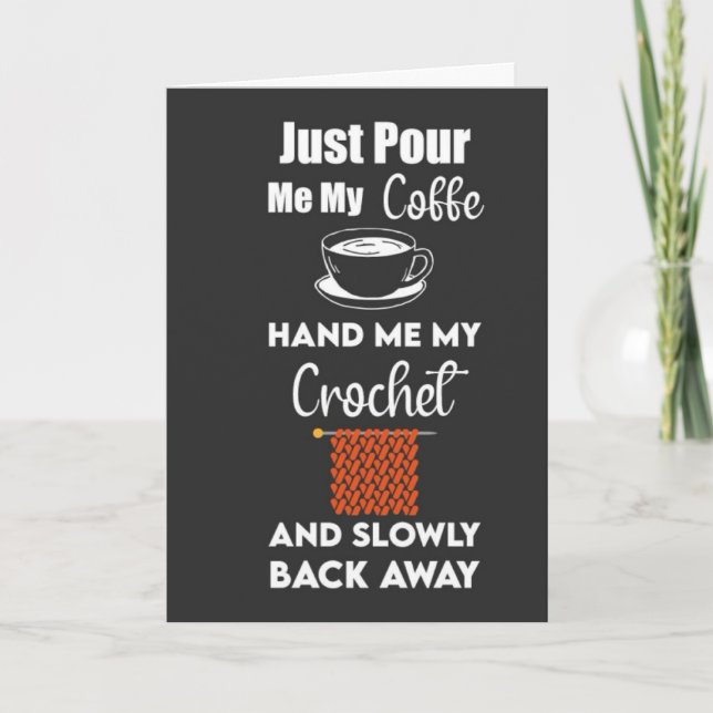 Crochet Cards Garn Hobby Knitter Karte (Vorderseite)