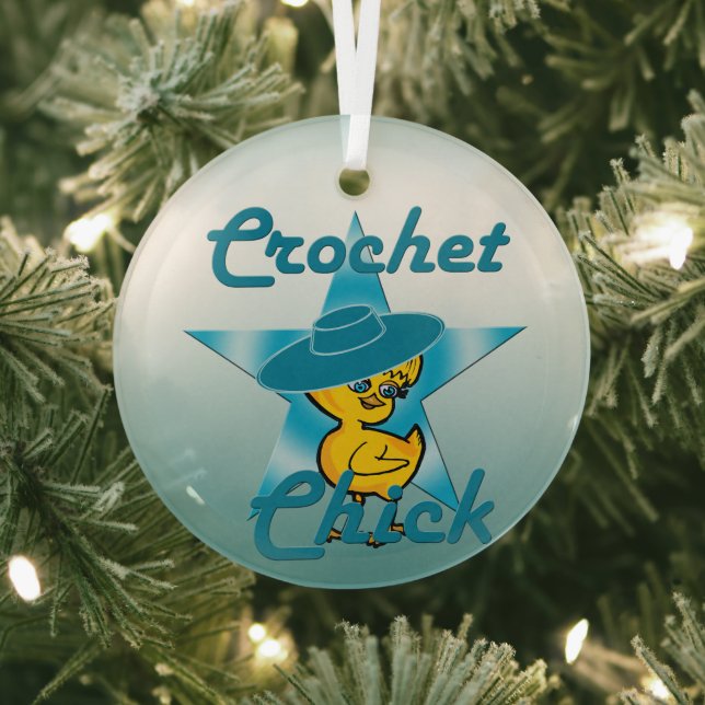 Crochet Chick #7 Ornament Aus Glas (InSitu)