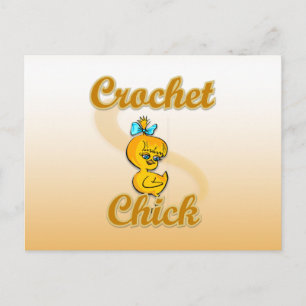 Crochet Chick Postkarte