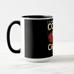 Crochet Coffee and Lover Knitter T - Shirt Tasse