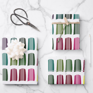 Crochet Colorful Knittergarn Muster Crochet Geschenkpapier Set