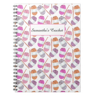 Crochet Craft Yarn Notizblock