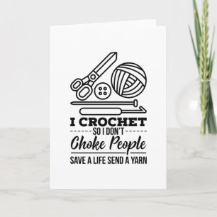 Crochet Crocheter Yarn Karte