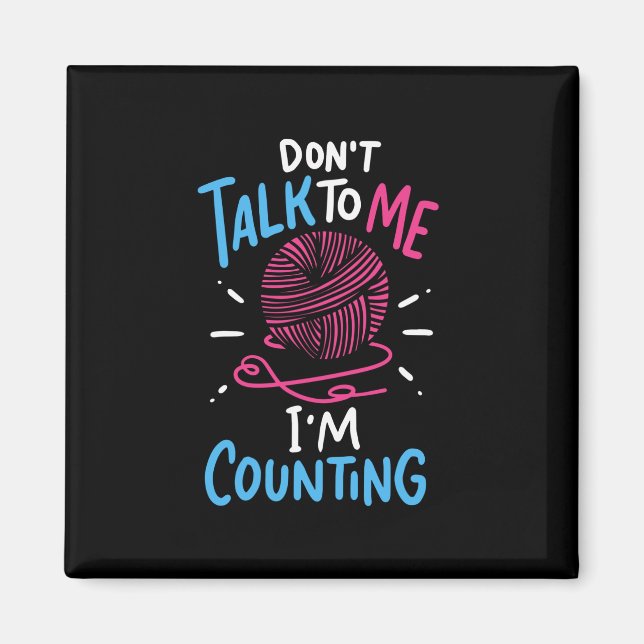 Crochet Crocheting Magnet (Vorne)