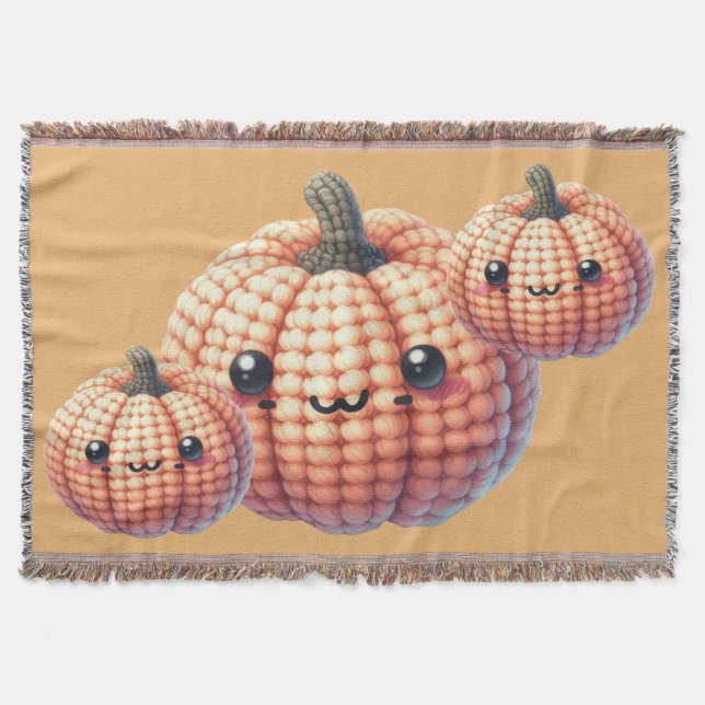 Crochet Cute Pumpkin Decke (Vorderseite)