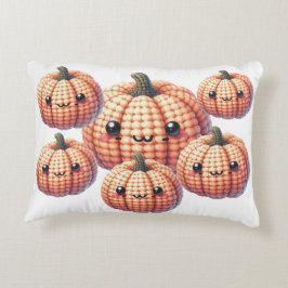 Crochet Cute Pumpkin Dekokissen