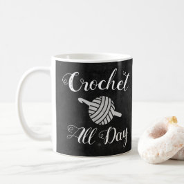 Crochet den ganzen Tag ・ Garnballen & Hakenkunst Kaffeetasse