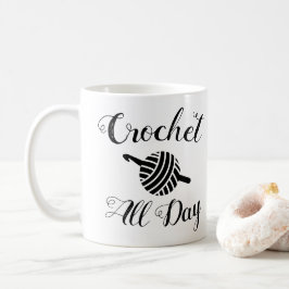 Crochet den ganzen Tag ・ Garnballen & Hakenkunst Tasse