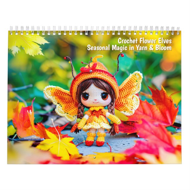 Crochet Flower Elves 2026 Calendar – Seasonal Magi Kalender (Titelbild)
