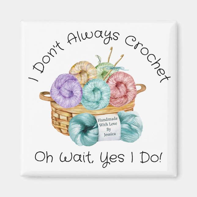 Crochet Funny Personalisiert Magnet (Vorne)