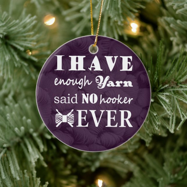 Crochet - Garnbaukunst Keramik Ornament (Baum)