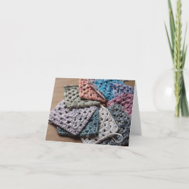 Crochet grande quadratische Karte