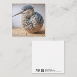 Crochet Heron Grußkarte Mitteilungskarte